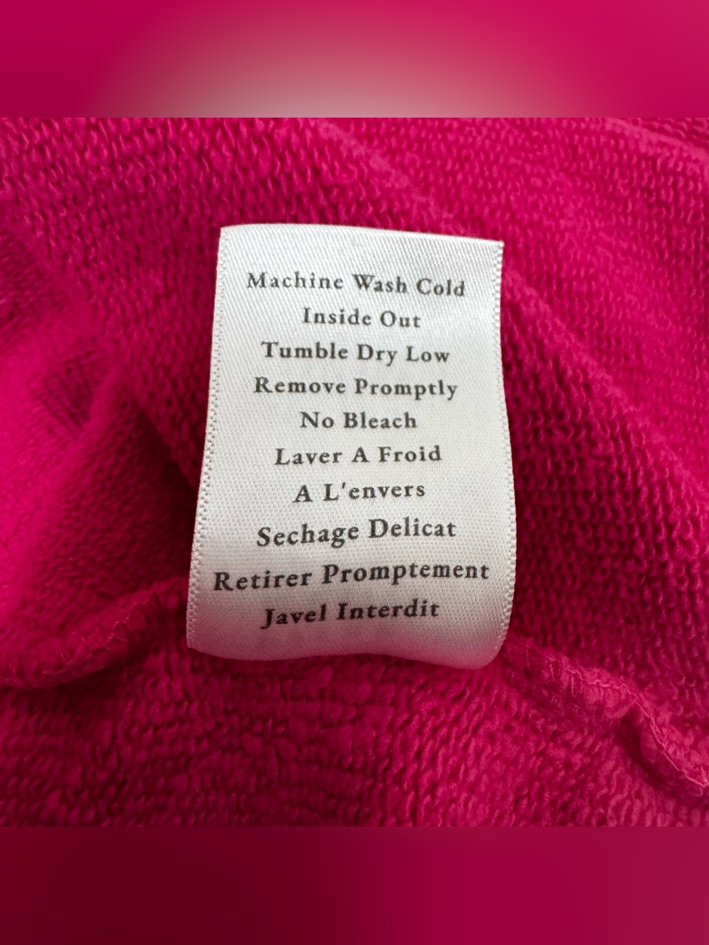 Frank & Eileen Kane capelet rare hot pink oversized hoodie coastal grandmother - Picture 5 of 7